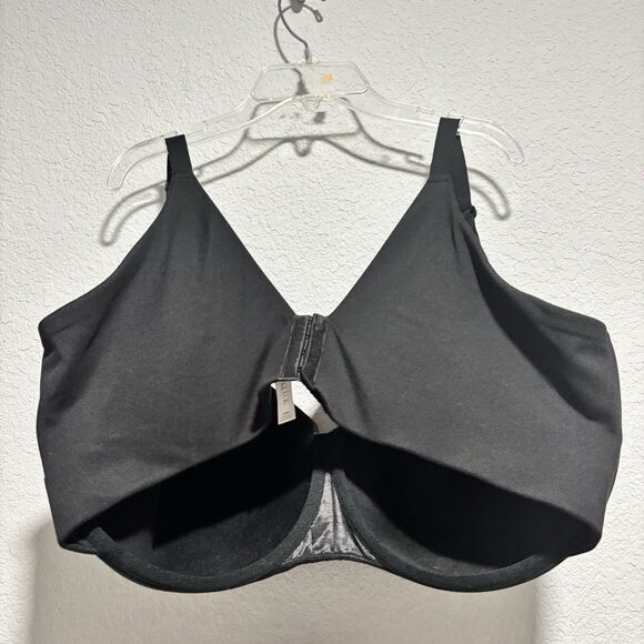 Cacique Full Coverage 44H Blue Bra Lightly Padded Underwire Smooth Fit - Picture 2 of 7